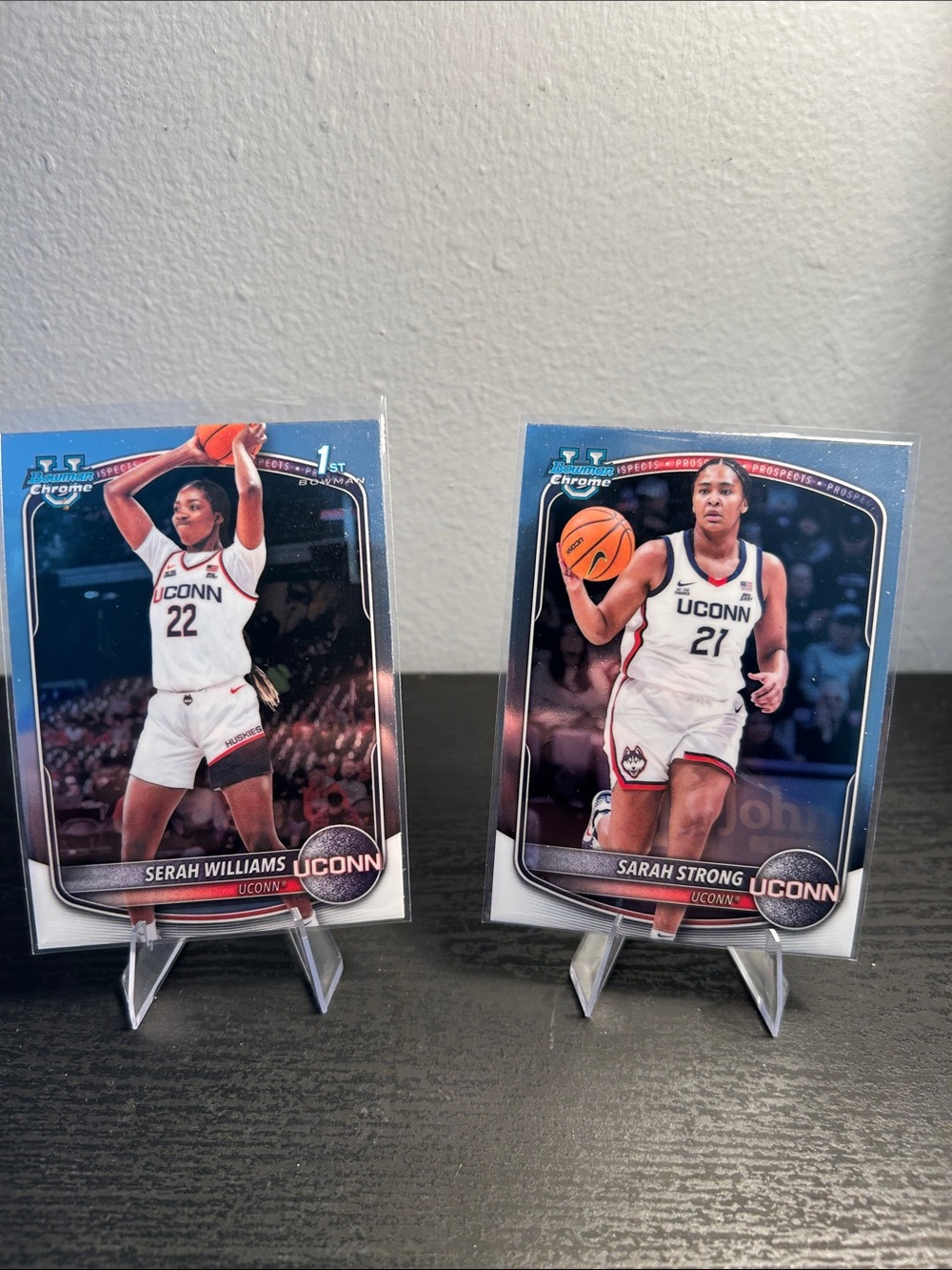 UConn Womens Basketball Sarah Strong and Serag Williams set